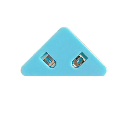 14 PCS Student Test Paper Storage Triangle Book Edge Clip(Solid Blue)-garmade.com