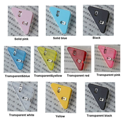 14 PCS Student Test Paper Storage Triangle Book Edge Clip(Solid yellow / triplayer)-garmade.com