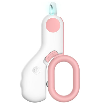 Pet Nail Clippers With LED Blood Line Light(Pink)-garmade.com