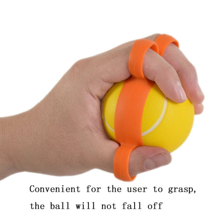 2 PCS Five-Finger Grip Ball Finger Strength Rehabilitation Training Equipment, Specification: 30 Pound Oval (Silicone Sleeve)-garmade.com