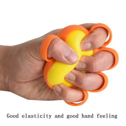 2 PCS Five-Finger Grip Ball Finger Strength Rehabilitation Training Equipment, Specification: 30 Pound Oval (Silicone Sleeve)-garmade.com
