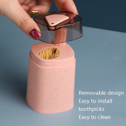 5 PCS MS-263 Press Toothpick Box Kitchen Gadget(Nordic Pink)-garmade.com