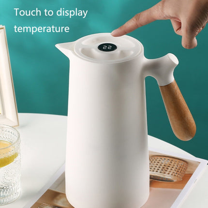 823 Household Intelligent Temperature Display Large-Capacity Insulation Pot(White)-garmade.com