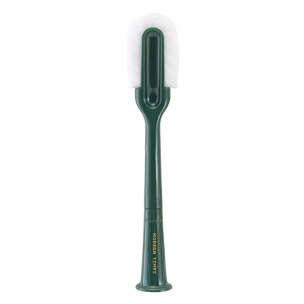Household Multifunctional Long-Handled Double-Headed Cup Brush(Green)-garmade.com
