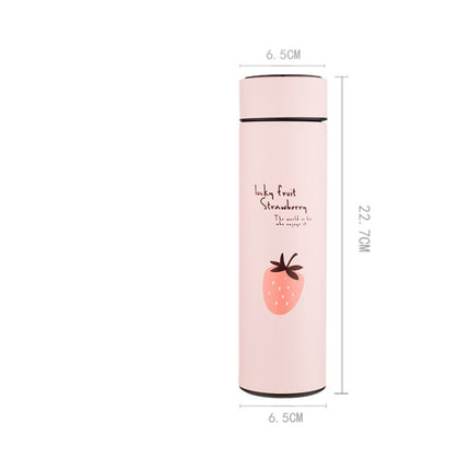 393 Mini Portable Smart Thermos Cup(Pink Strawberry)-garmade.com