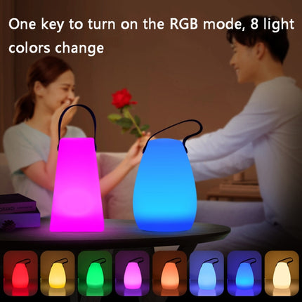 USB Charging Romantic Colorful Portable Night Light Support Remote Control(Square)-garmade.com