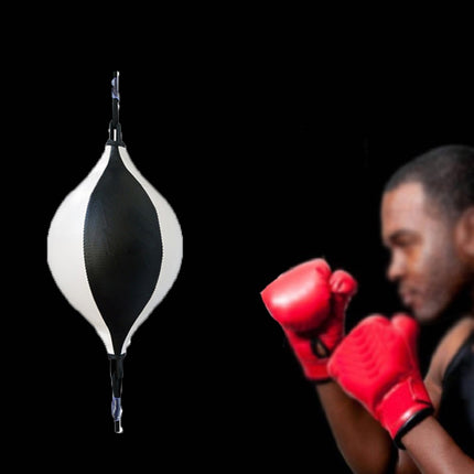 Pear-Shaped Suspended Boxing Training Ball(White Black)-garmade.com