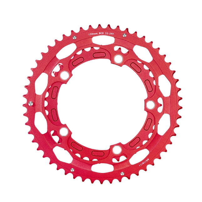 WEST BIKING YP0719274 53-39T Road Bike Crank Racing Double Disc(Red)-garmade.com