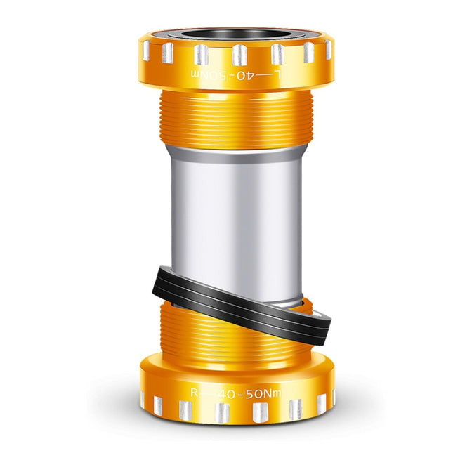 WEST BIKING Mountain Road Bike Screw-In Bearing Bottom Axle(Gold)-garmade.com