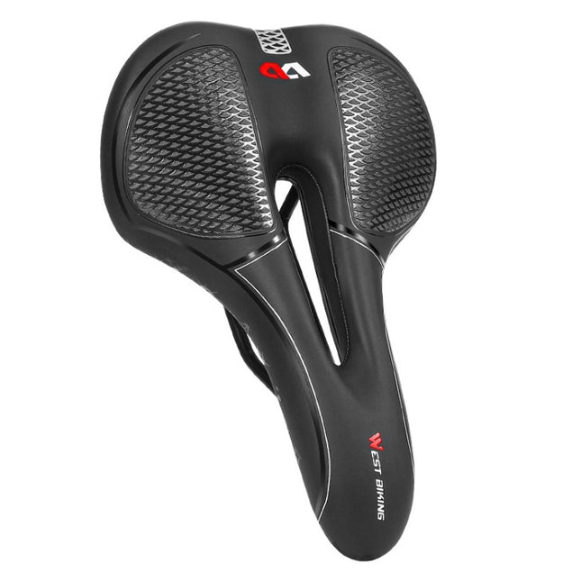 WEST BIKING Bicycle Riding Comfortable Silicone Saddle, Style: Fish Scale (Sponge)-garmade.com