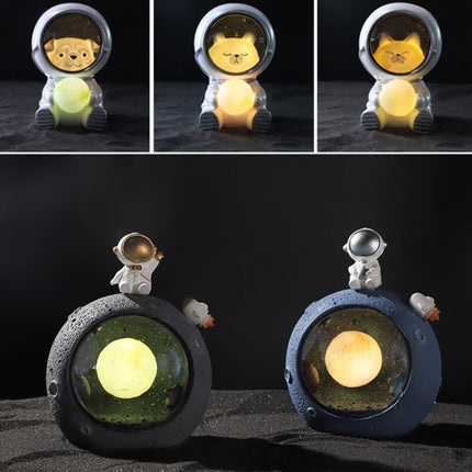 W1153 Resin Planet Night Light Home Decorations, Style: Puppy Astronaut-garmade.com