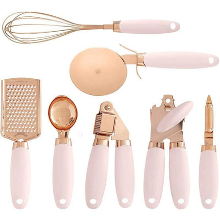 BXGN7-01 7 in 1 Household Kitchen Gadgets Set, Style: Color Box(Pink)-garmade.com