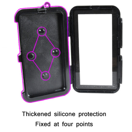 Motorcycle Bicycle Waterproof Mobile Phone Holder, Style: Flat Button (6.5 inch)-garmade.com