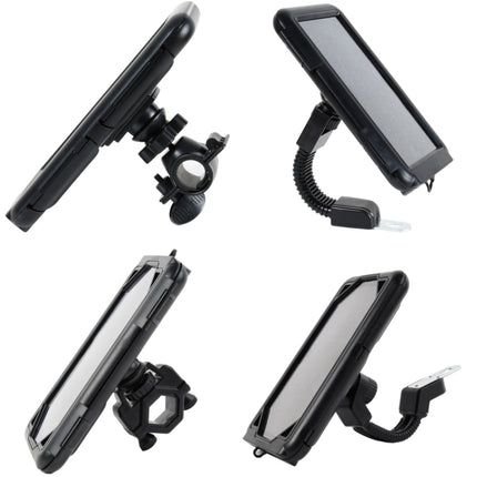 Motorcycle Bicycle Waterproof Mobile Phone Holder, Style: Handlebar (7 inch)-garmade.com