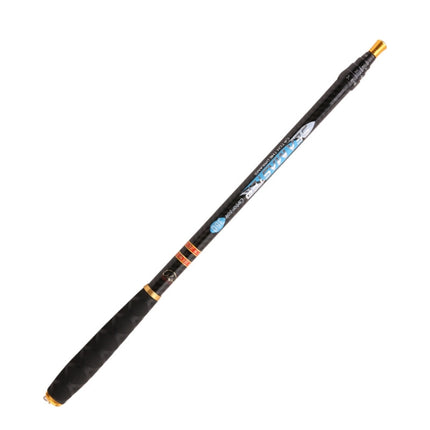 Carbon Short Section Fishing Rod Short Section Positioning Handle Rod, Length: 3.6m(Black)-garmade.com