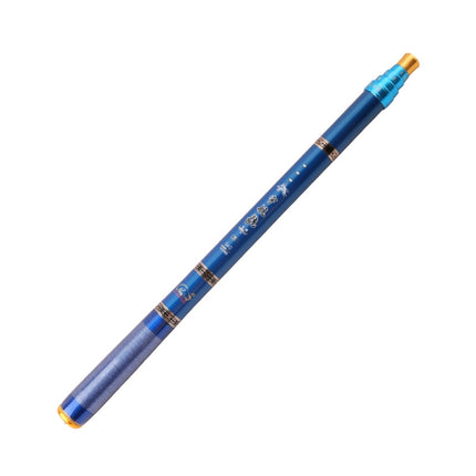 Carbon Short Section Fishing Rod Short Section Positioning Handle Rod, Length: 4.5m(Blue)-garmade.com