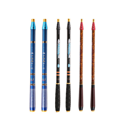 Carbon Short Section Fishing Rod Short Section Positioning Handle Rod, Length: 4.5m(Blue)-garmade.com