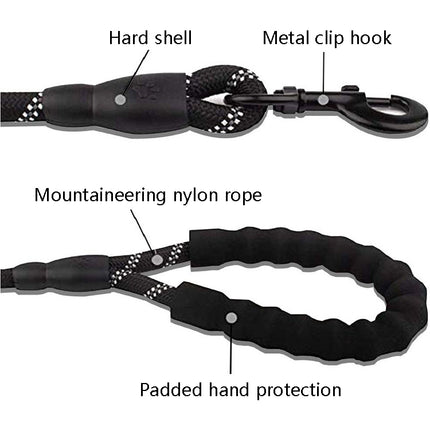Pet Supplies Reflective Dog Pull Rope, Size: Length 150cm Thick 1.2cm(Sky Blue)-garmade.com