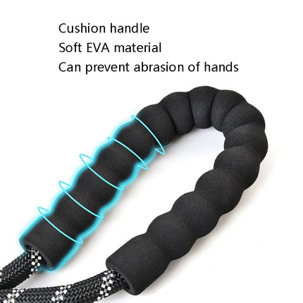 Pet Supplies Reflective Dog Pull Rope, Size: Length 150cm Thick 1.2cm(Black)-garmade.com