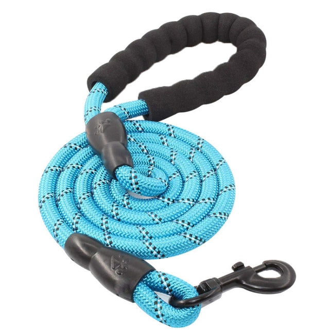Pet Supplies Reflective Dog Pull Rope, Size: Long 150cm Thick 0.8cm(Sky Blue)-garmade.com