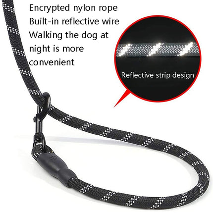 Pet Supplies Reflective Dog Pull Rope, Size: Long 150cm Thick 0.8cm(Sky Blue)-garmade.com