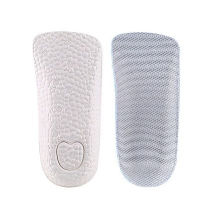 2 Pairs Increased Half Pad Breathable Shock Absorbing Exercise Anti-Skid Pad, Size: 1.5cm(Grey)-garmade.com