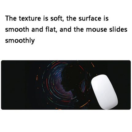 Hand-Painted Fantasy Pattern Mouse Pad, Size: 300 x 800 x 1.5mm Not Overlocked(6 Stars and You)-garmade.com