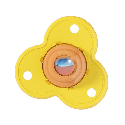 5 Packs Stainless Steel Stickable Universal Pulley, Specification: Pearle Bag 4PCS/Pack(Lemon Yellow)-garmade.com