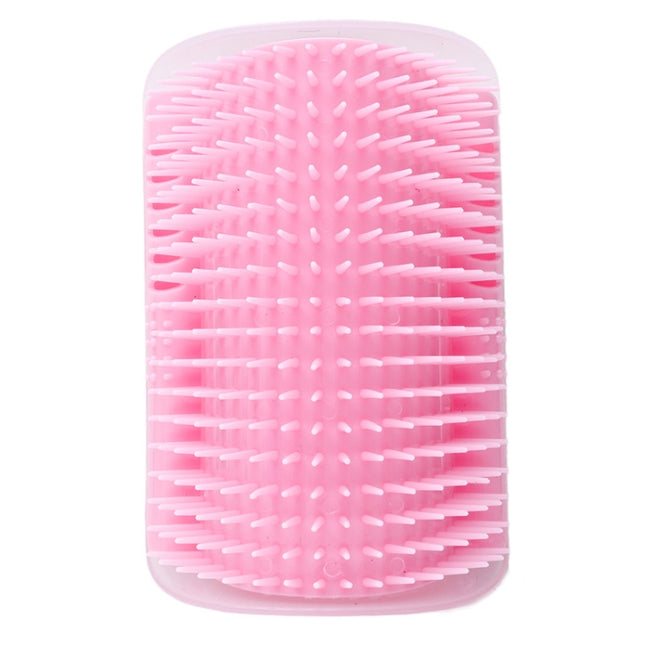 Pet Cat Corner Rub Hair Massage Brush(Pink)-garmade.com