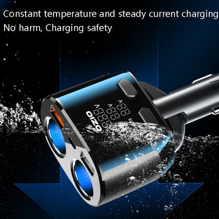 Ozio Car Charger Cigarette Lighter Conversion Plug USB Fast Flashing Charger, Model: CL48Q Black-garmade.com