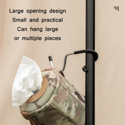 3 PCS Outdoor Camping Antiskid S-Shaped Hook for Light Pole-garmade.com