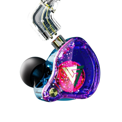 QKZ AK6 PRO HiFi Subwoofer In-Ear Wired Headphones with Mic(Colorful)-garmade.com