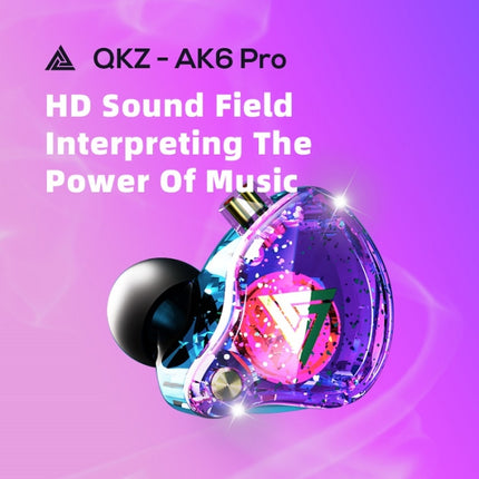 QKZ AK6 PRO HiFi Subwoofer In-Ear Wired Headphones with Mic(Colorful)-garmade.com