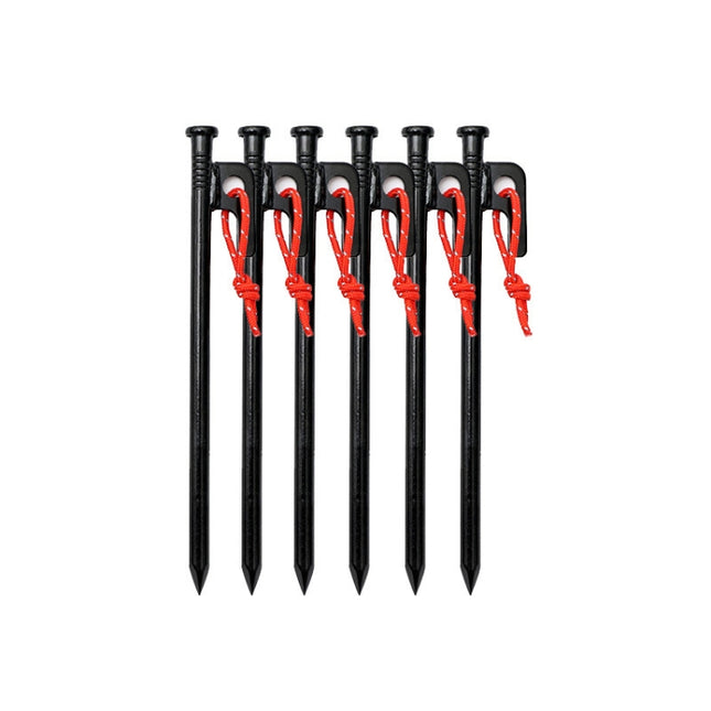 6 PCS 25cm Outdoor Camping Windproof Fixed Canopy Ground Nails-garmade.com