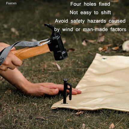 Outdoor Camping Fiberglass Heat Insulation Pad Fireproof Cloth, Size: 50x50cm-garmade.com
