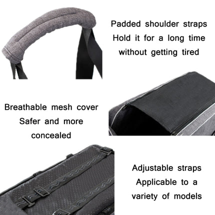 Car Central Control Seat Pet Portable Bed Pad, Colour: Gray+Handle(42x20x22cm)-garmade.com