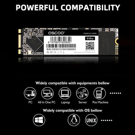 OSCOO ON800 M2 2280 Laptop Desktop Solid State Drive, Capacity: 1TB-garmade.com