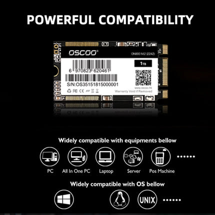 OSCOO ON800 M.2 2242 Computer SSD Solid State Drive, Capacity: 256GB-garmade.com