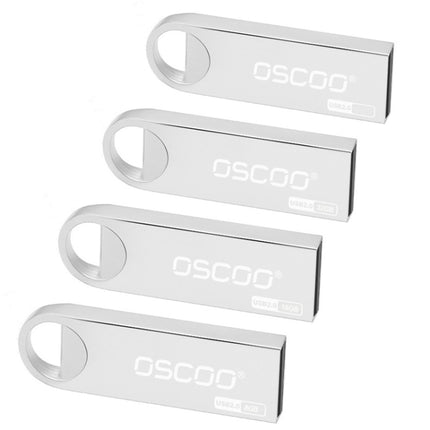 OSCOO 002U-2 USB 2.0 Metal Mini U Disk, Capacity: 16GB-garmade.com