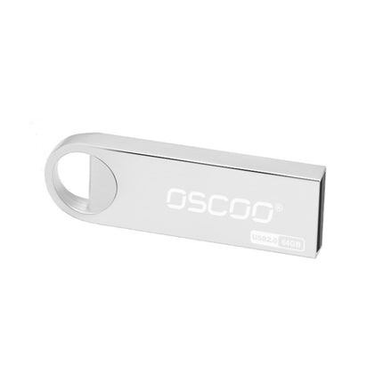 OSCOO 002U-2 USB 2.0 Metal Mini U Disk, Capacity: 64GB-garmade.com