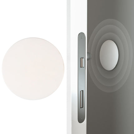 20 PCS Silent Anti-Collision Silicone Pad For Door Handle, Size: 5cm Round White-garmade.com
