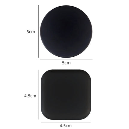 20 PCS Silent Anti-Collision Silicone Pad For Door Handle, Size: 5cm Round Black-garmade.com