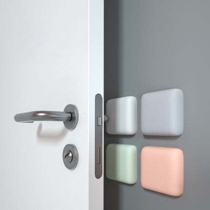 20 PCS Silent Anti-Collision Silicone Pad For Door Handle, Size: 4.5cm Square Pink-garmade.com