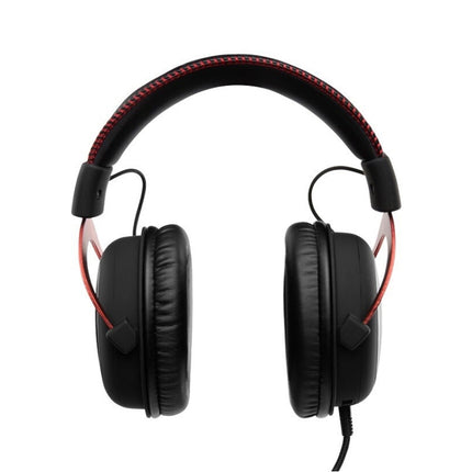 2pcs Headset Earmuffs For Kingston HyperX Cloud II / Silver / Alpha / Flight / Stinger, Color: Black+Red Velvet-garmade.com
