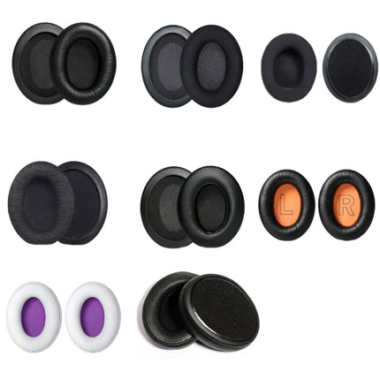 2pcs Headset Earmuffs For Kingston HyperX Cloud II / Silver / Alpha / Flight / Stinger, Color: Black+Orange-garmade.com