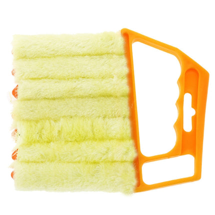3 PCS Microfiber Blind Dust Removal Cleaning Brush, Size: 16x13.5cm(Yellow Green)-garmade.com