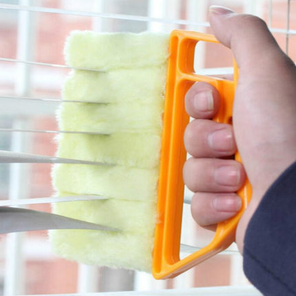 3 PCS Microfiber Blind Dust Removal Cleaning Brush, Size: 16x13.5cm(Full Yellow)-garmade.com
