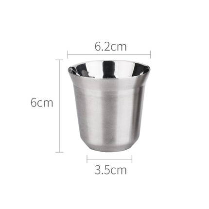 304 Stainless Steel Coffee Capsule Cup Double Insulation Coffee Cup, Style: Small Single Cup-garmade.com