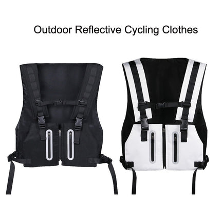 Outdoor Luminous Cycling Sports Vest Bag, Size: Free Size(Black)-garmade.com
