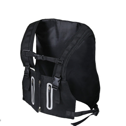 Outdoor Luminous Cycling Sports Vest Bag, Size: Free Size(White)-garmade.com